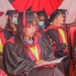Lizz Ntonjira at the Amref International University 3rd Graduation