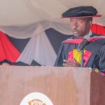 Micah Matiangi at the Amref International University 3rd Graduation