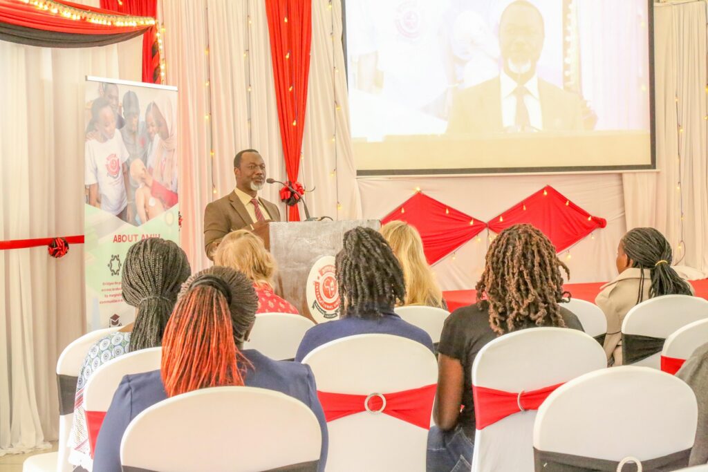 Prof. Joachim Osur at the Amref International University Strategic Plan (2022 – 2027) Launch