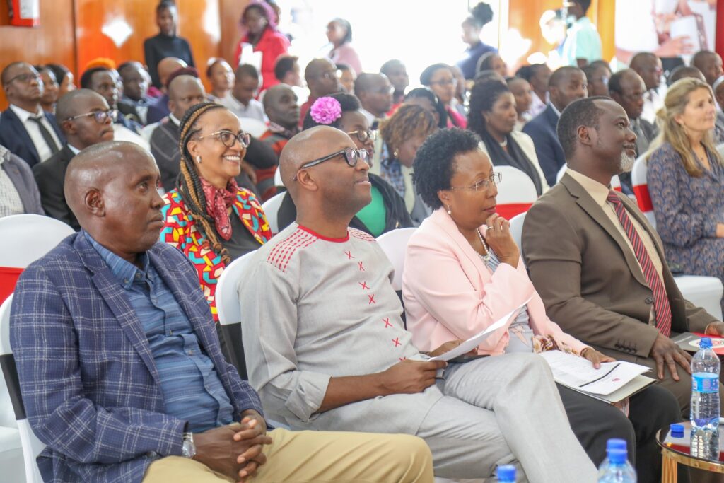 Dr Githinji Gitahi & Kajiado Governor Joseph Ole Lenku at the Amref International University Strategic Plan (2022 – 2027) Launch
