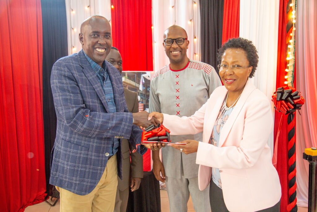 Kajiado Governor Joseph Ole Lenku at the Amref International University Strategic Plan (2022 – 2027) Launch